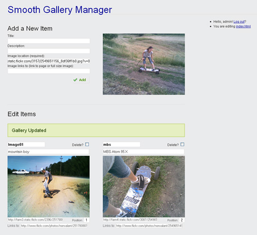 Smooth Gallery Manager